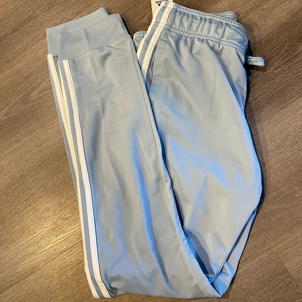 Blue women’s adidas soccer pants NWT